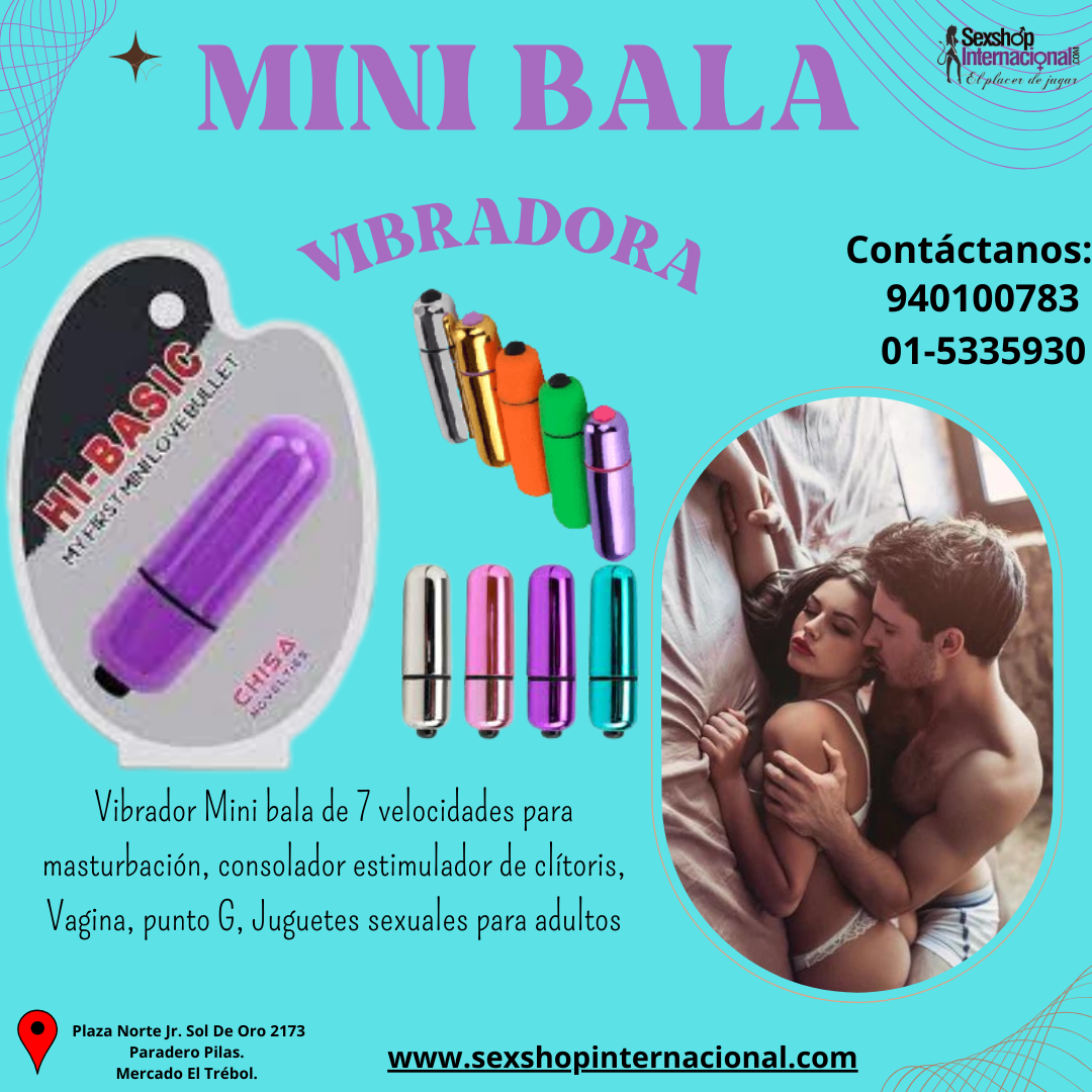 MINI BALA VIBRADORA FURIOSA Y EXITANTE - SEXSHOP PLAZA NORTE.